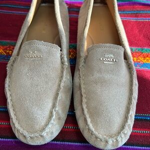 Coach Amber Suede Slip-On Driving Loafers